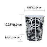 Load image into Gallery viewer, Home Basics Square 5 Liter Open Top Compact  Decorative Round Waste Bin - Assorted Colors
