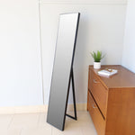 Load image into Gallery viewer, Home Basics 11” x 58” Easel Back Full Length Mirror with MDF Frame, Black $20 EACH, CASE PACK OF 4