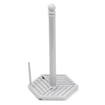 Load image into Gallery viewer, Home Basics Lines Freestanding Cast Iron Paper Towel Holder with Dispensing Side Bar, Grey $10 EACH, CASE PACK OF 3