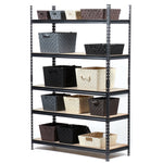 Load image into Gallery viewer, Home Basics Quick Assembly 5 Tier Heavy Duty Shelf, (47&quot; x 72&quot;), Black
 $100.00 EACH, CASE PACK OF 1
