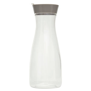 Home Basics 1 Liter Plastic Juice Carafe with Flip Top Grey Lid, Clear $3.00 EACH, CASE PACK OF 12