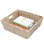 Load image into Gallery viewer, Home Basics Large Faux Rattan Basket with Cut-out Handles, Taupe $10.00 EACH, CASE PACK OF 6
