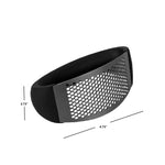 Load image into Gallery viewer, Home Basics Rust-Proof Stainless Steel Handheld Garlic Masher Rocker Press with Ergonomic Grip Arc Handle, Black $3.00 EACH, CASE PACK OF 12