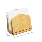 Load image into Gallery viewer, Home Basics Bamboo Expandable Napkin Holder, Natural $6.00 EACH, CASE PACK OF 12