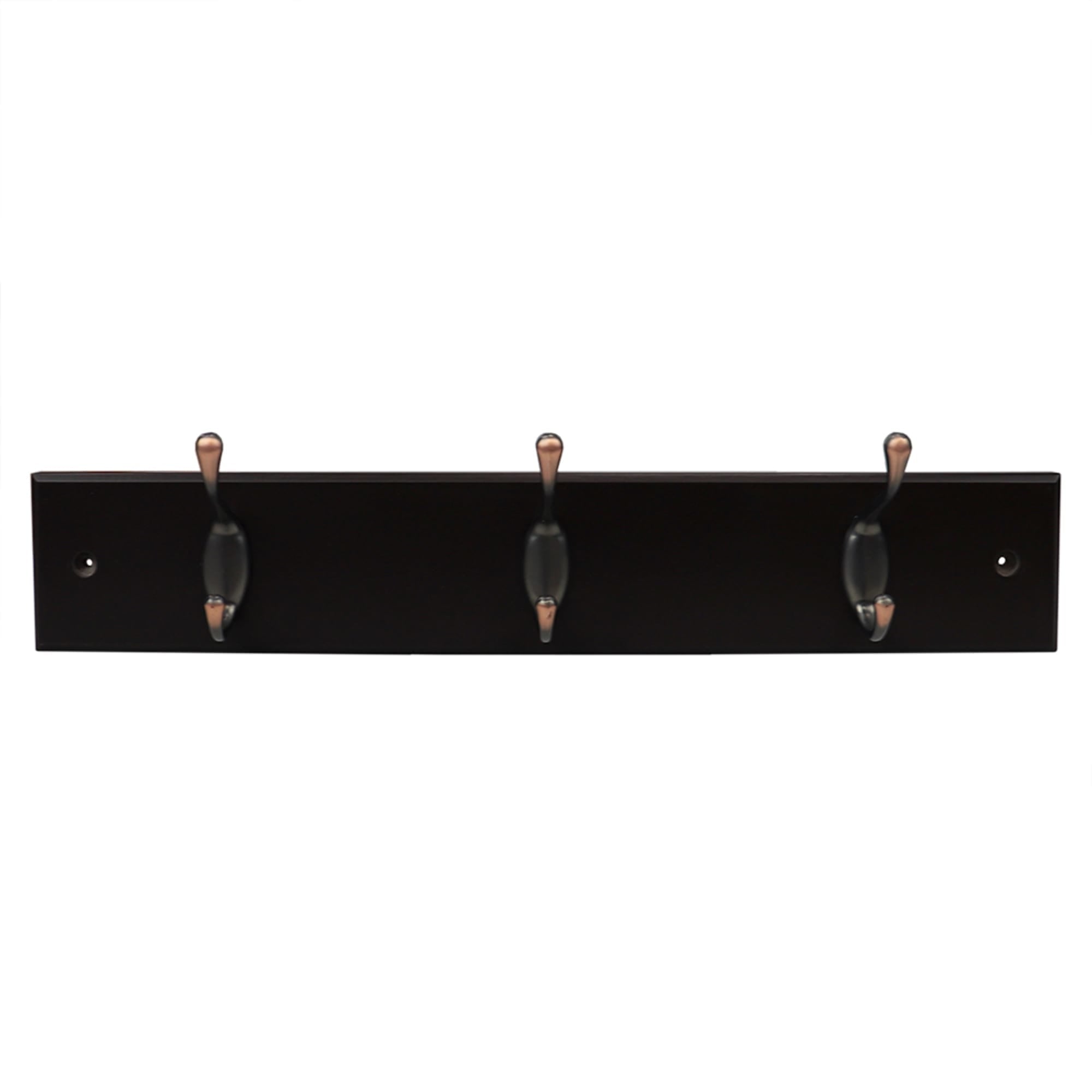 Home Basics 3 Double Hook Wall Mounted Hanging Rack, Brown $8.00 EACH, CASE PACK OF 12