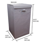 Load image into Gallery viewer, Home Basics 600D Polyester Laundry Hamper, Grey $10 EACH, CASE PACK OF 12