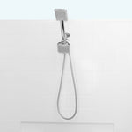 Load image into Gallery viewer, Home Basics Square Dual Plastic Shower Massager with Shower Head Set, Chrome $15.00 EACH, CASE PACK OF 12
