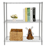 Load image into Gallery viewer, Home Basics 3 Tier Wide Steel Wire Shelf, Grey $30.00 EACH, CASE PACK OF 4