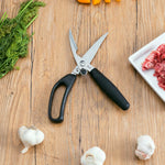 Load image into Gallery viewer, Home Basics Poultry Shears with Non-Slip TRP Coated Handles, Black $5.00 EACH, CASE PACK OF 24