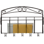 Load image into Gallery viewer, Home Basics Steel Letter Rack With Key Hooks, Bronze $10.00 EACH, CASE PACK OF 12
