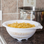 Load image into Gallery viewer, Sterilite 4 Quart Plastic Colander, White $2.00 EACH, CASE PACK OF 12