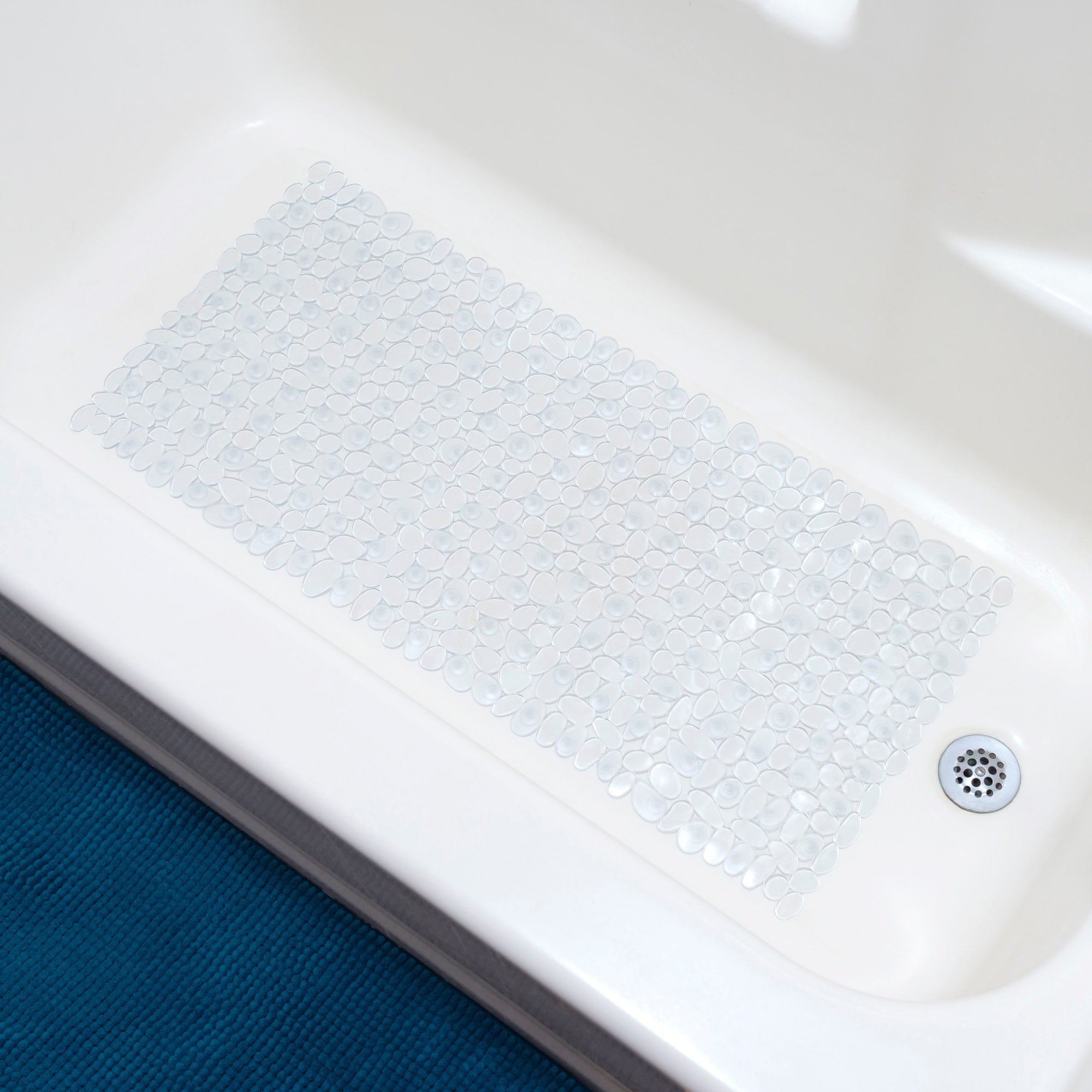 Home Basics Anti-Slip Pebble Bath Mat, Clear $5.00 EACH, CASE PACK OF 12