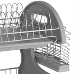 Load image into Gallery viewer, Home Basics 2 Tier Dish Drainer, Grey $20.00 EACH, CASE PACK OF 6
