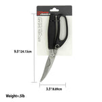 Load image into Gallery viewer, Home Basics Poultry Shears with Non-Slip TRP Coated Handles, Black $5.00 EACH, CASE PACK OF 24