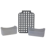 Load image into Gallery viewer, Home Basics Adjustable Over the Cabinet Plastic Organizer, Clear and Grey $4.00 EACH, CASE PACK OF 12

