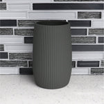 Load image into Gallery viewer, Home Basics Rubberized Ribbed Plastic Bathroom Cup Tumbler $3 EACH, CASE PACK OF 12