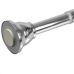 Load image into Gallery viewer, Home Basics Empire 47-72” Adjustable Tension Mounted Straight Steel Shower Curtain Rod, Chrome $12.00 EACH, CASE PACK OF 12