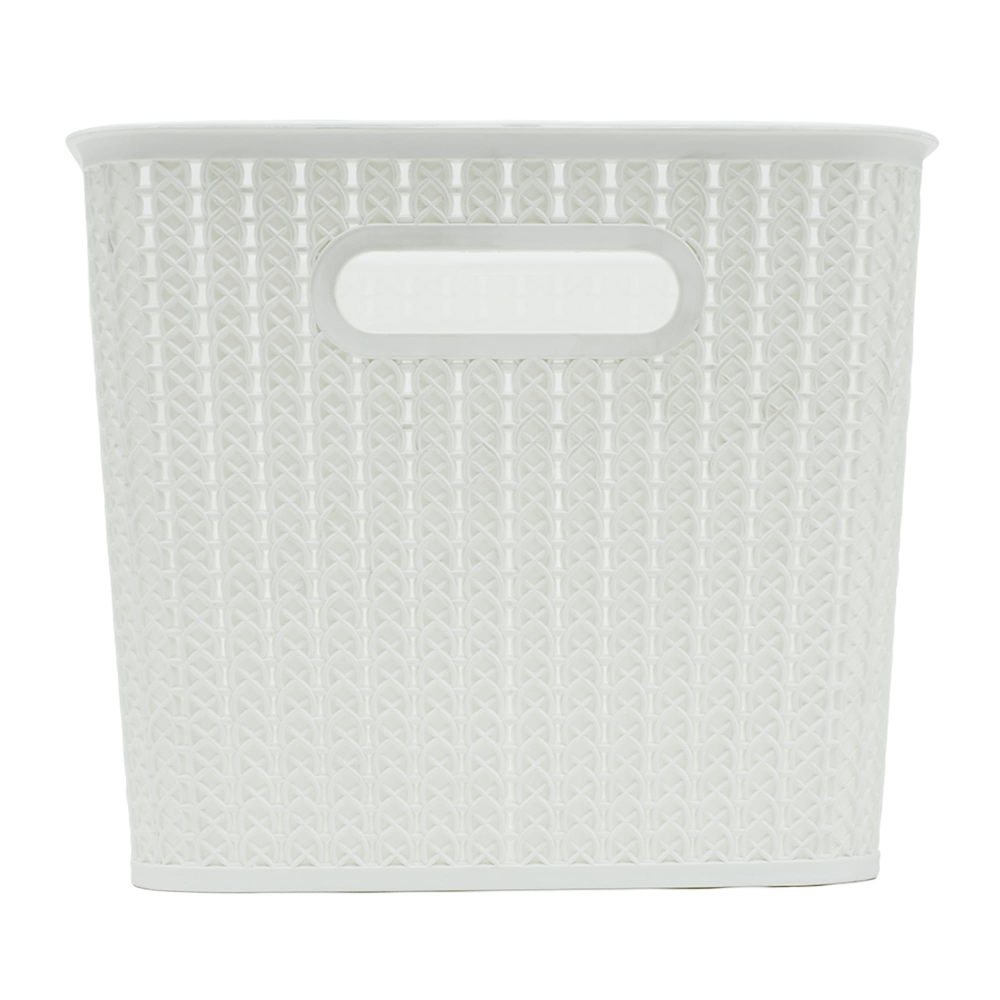 Home Basics 20 Liter Plastic Basket with Handles, White $6 EACH, CASE PACK OF 4