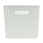 Load image into Gallery viewer, Home Basics 20 Liter Plastic Basket with Handles, White $6 EACH, CASE PACK OF 4
