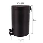 Load image into Gallery viewer, Home Basics 12 Liter Round Waste Bin, Bronze $15 EACH, CASE PACK OF 4
