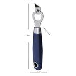 Load image into Gallery viewer, Home Basics Meridian Stainless Steel Bottle Opener, Indigo $3.00 EACH, CASE PACK OF 24