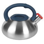 Load image into Gallery viewer, Home Basics Luna 2.7 Lt Zinc Tea Kettle with Soft Grip Handle $15 EACH, CASE PACK OF 6