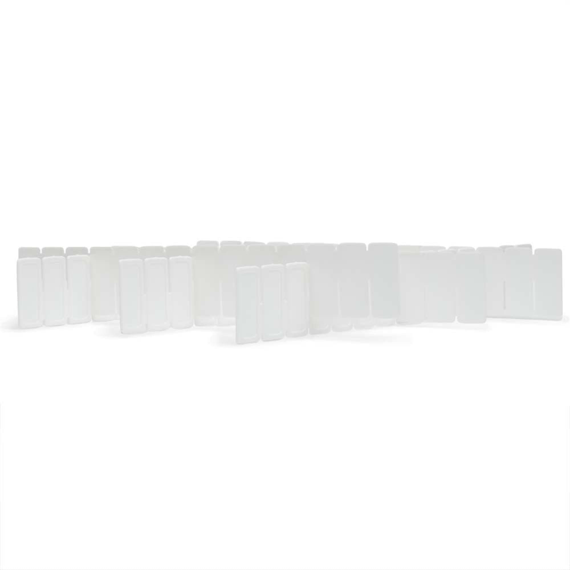 Home Basics 6-Piece Drawer Organizers, White $3.00 EACH, CASE PACK OF 20