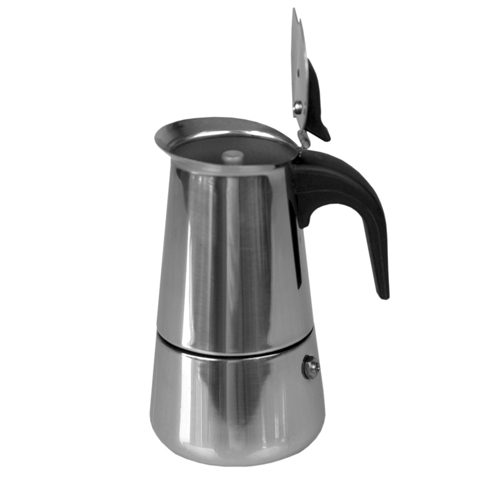 Home Basics 2 Cup Demitasse Shot Stainless Steel Stovetop Espresso Maker, Silver $7.00 EACH, CASE PACK OF 12
