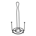 Load image into Gallery viewer, Home Basics Wire Collection Free-Standing Paper Towel Holder with Double Dispensing Side Bar, Black $4.00 EACH, CASE PACK OF 12