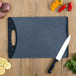 Load image into Gallery viewer, Home Basics Double Sided 12" x 18" Granite Plastic Cutting Board - Assorted Colors