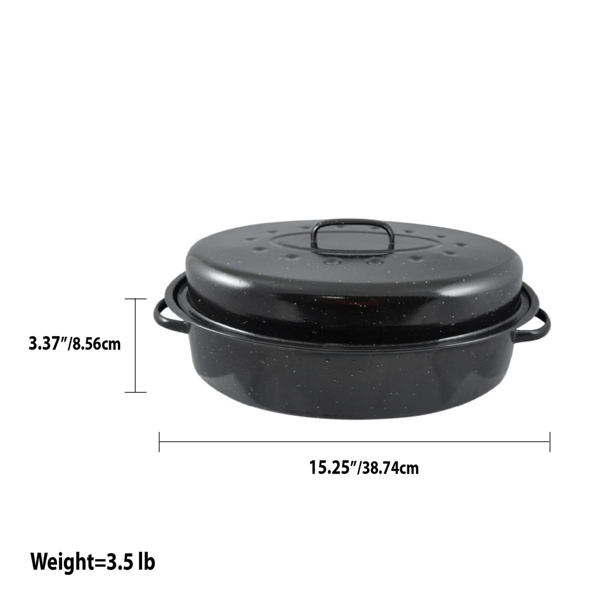 Home Basics Non-Stick Carbon Steel Roaster with Lid $10.00 EACH, CASE PACK OF 6