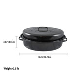 Load image into Gallery viewer, Home Basics Non-Stick Carbon Steel Roaster with Lid $10.00 EACH, CASE PACK OF 6
