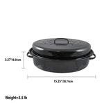 Load image into Gallery viewer, Home Basics Non-Stick Carbon Steel Roaster with Lid $10.00 EACH, CASE PACK OF 6