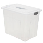 Load image into Gallery viewer, Home Basics 23.5 Liter Storage Box With Handle, Clear $10.00 EACH, CASE PACK OF 5
