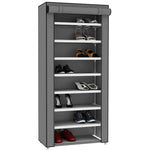 Load image into Gallery viewer, Home Basics 8  Tier Portable Polyester Shoe Closet, Grey $20.00 EACH, CASE PACK OF 5
