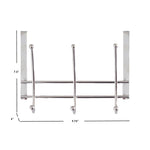 Load image into Gallery viewer, Home Basics Chrome Plated Over the Door 3 Double-Hook Hanging Rack $5.00 EACH, CASE PACK OF 24
