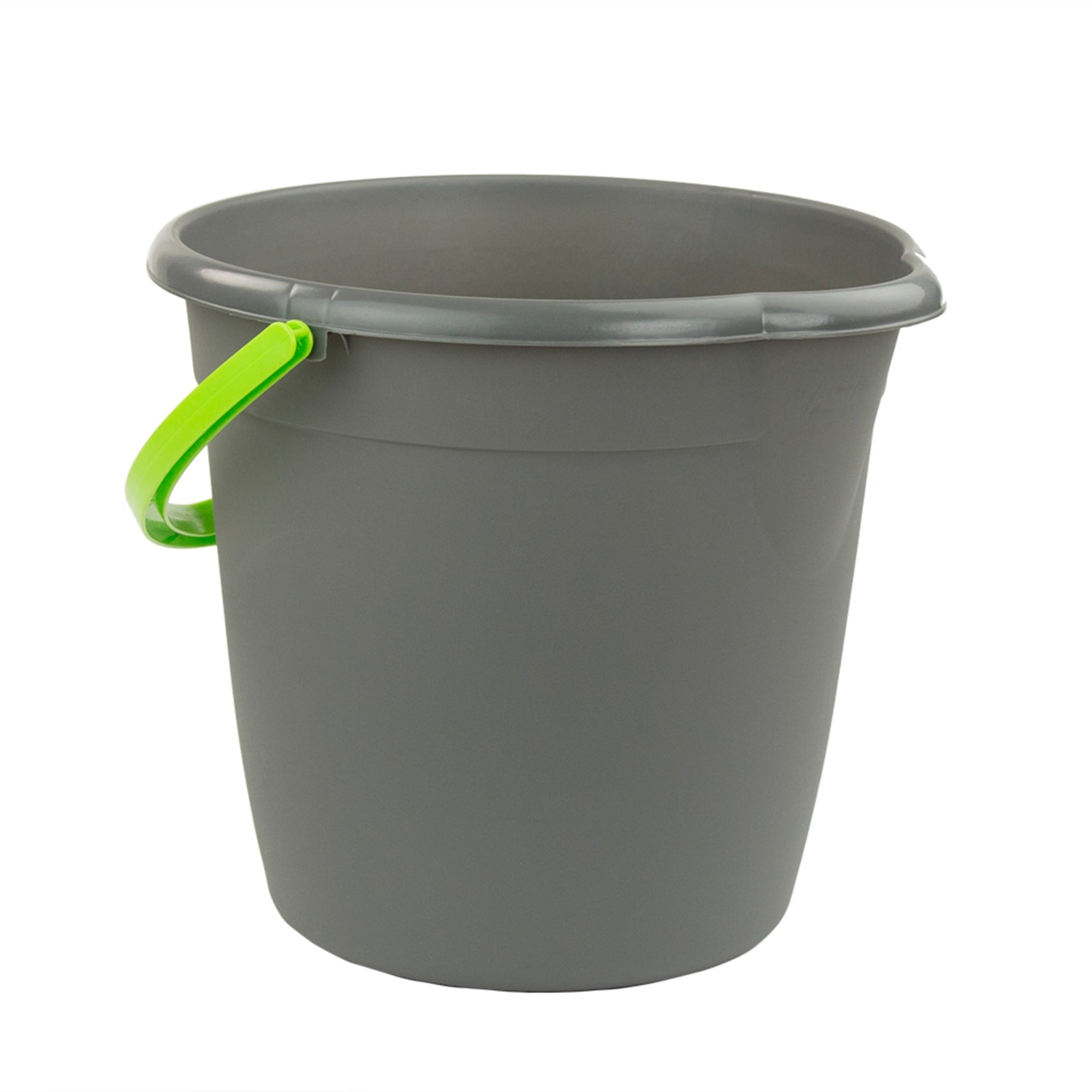 Home Basics Brilliant 9.5 Lt Cleaning Bucket, Grey/Lime $3.00 EACH, CASE PACK OF 12