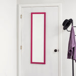 Load image into Gallery viewer, Home Basics Over The Door Mirror, Pink $12 EACH, CASE PACK OF 6