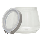 Load image into Gallery viewer, Home Basics 37 oz Plastic Flip Top Container, Clear $4.00 EACH, CASE PACK OF 6
