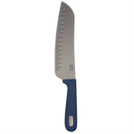 Load image into Gallery viewer, Michael Graves Design Comfortable Grip 7 Inch Stainless Steel Santoku Knife, Indigo $4 EACH, CASE PACK OF 24
