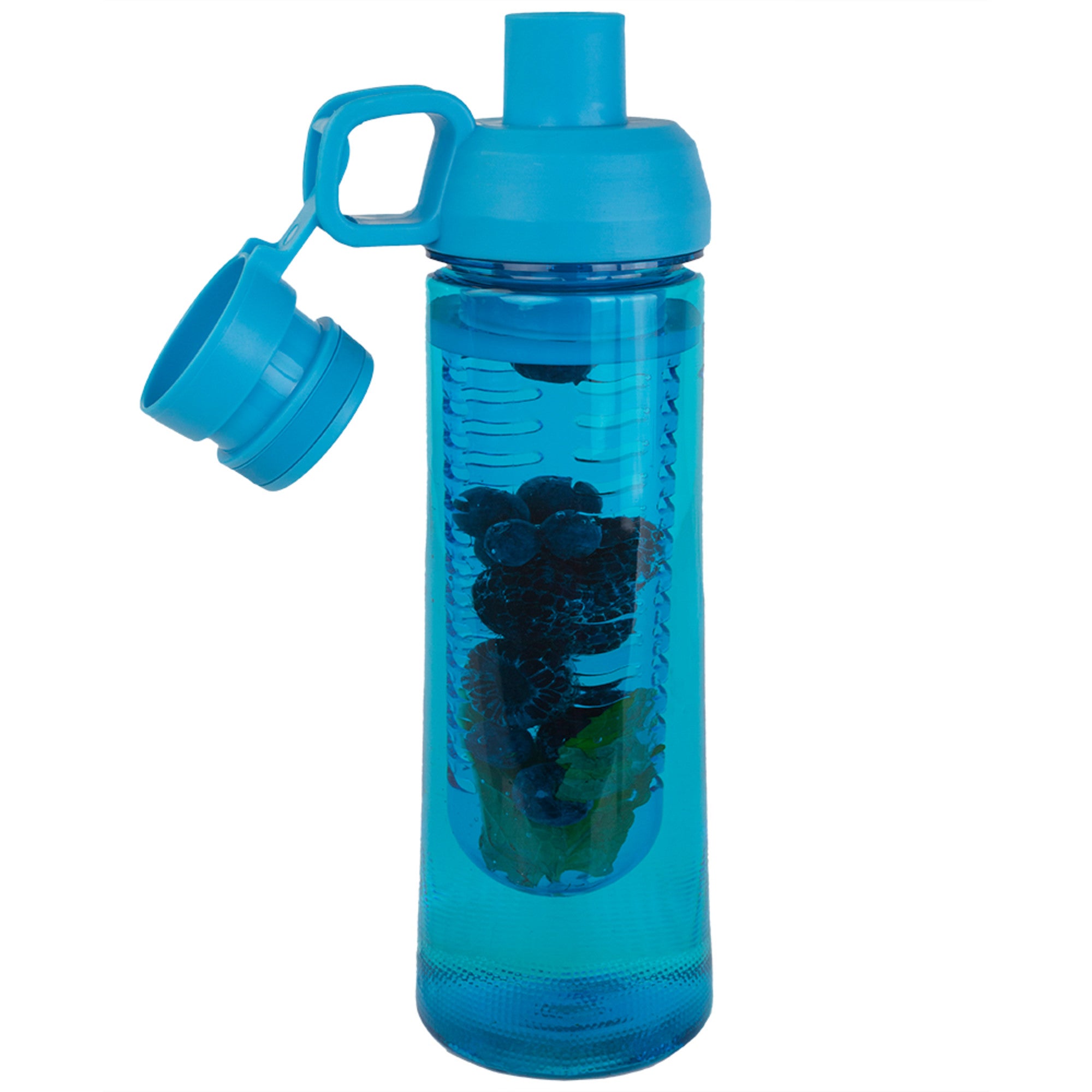 Home Basics 24 oz. Plastic Infuser Bottle with Twist Top - Assorted Colors