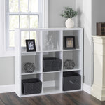 Load image into Gallery viewer, Home Basics 9 Open Cube Organizing Wood Storage Shelf, White $100 EACH, CASE PACK OF 1
