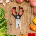 Load image into Gallery viewer, Home Basics Kitchen Shears with Silicone Grip Handles - Assorted Colors