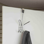 Load image into Gallery viewer, Home Basics Over the Door Double Hook, Chrome $2.50 EACH, CASE PACK OF 24