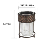 Load image into Gallery viewer, Home Basics Basket Weave Tumbler, Bronze $4 EACH, CASE PACK OF 12