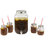 Load image into Gallery viewer, Home Basics Rooster Mason Beverage Dispenser with 4 Cups $20 EACH, CASE PACK OF 2