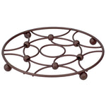 Load image into Gallery viewer, Home Basics Arbor Round Steel Trivet, Oil Rubbed Bronze $3 EACH, CASE PACK OF 12