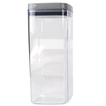 Load image into Gallery viewer, Michael Graves Design Twist ‘N Lock Square 3.1 Liter Clear Plastic Canister, Indigo $9 EACH, CASE PACK OF 6