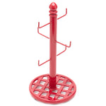 Load image into Gallery viewer, Home Basics Weave 6 Hook Cast Iron Mug Tree, Red $10.00 EACH, CASE PACK OF 3