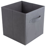 Load image into Gallery viewer, Home Basics Collapsible and Foldable Non-Woven Storage Cube, Charcoal $3.00 EACH, CASE PACK OF 12
